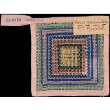 Travail de broderie. 