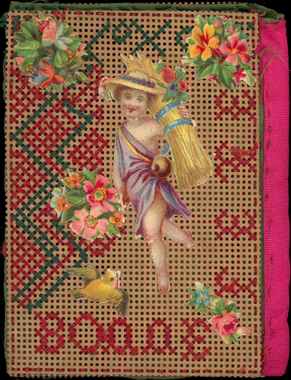 Travail de couture. Petite trousse à aiguilles. 