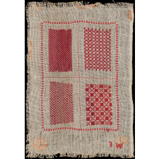 Travail de broderie. 