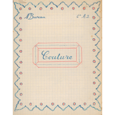 Cahier de couture.