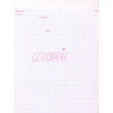 Cahier de géographie