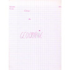 Cahier de géographie