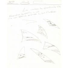 La course de planches à voile : dessin