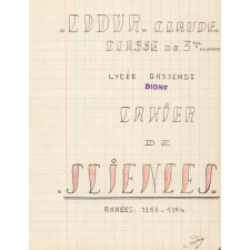 Cahier de sciences
