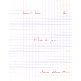 Cahier du jour