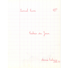 Cahier du jour