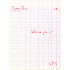 Cahier du jour