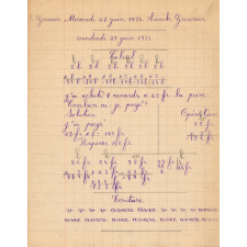 Cahiers de devoirs. Année scolaire 1933-1934