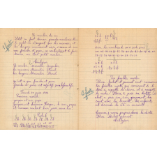 Cahiers de devoirs. Année scolaire 1933-1934