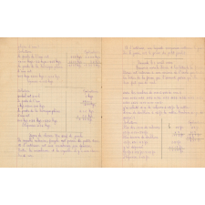 Cahier journalier. Année scolaire 1934-1935