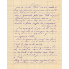 Cahier de Vocabulaire et Rédaction. Année scolaire 1936-1937