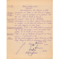 Cahier d'étude. Année scolaire 1936-1937
