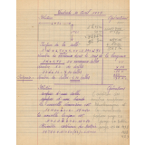 Cahier d'étude. Année scolaire 1936-1937