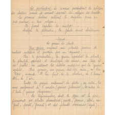 Cahier d'étude. Année scolaire 1936-1937