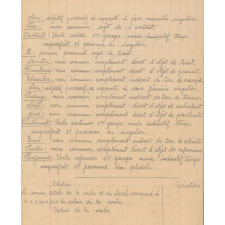 Cahier d'étude. Année scolaire 1937-1938