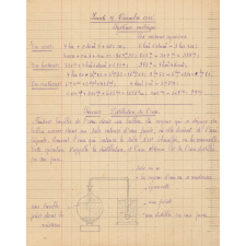 Cahier d'étude. Année scolaire 1937-1938