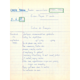 Cahier de Français