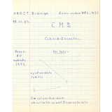 Cahier de géométrie