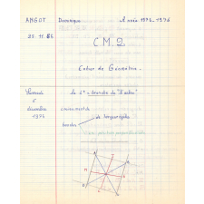 Cahier de géométrie