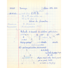 Cahier de géométrie