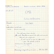 Cahier de géométrie