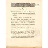 Loi relative à le vente des biens des séminaires, collèges, et autres maisons d'enseignemens publics.