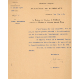 Rapport de M. Lebettre, Inspecteur d'Académie, sur le fonctionnement de l'Enseignement Secondaire public et libre dans l'académie de Bordeaux.