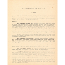 Le mouvement éducatif en France pendant l'année scolaire 1956 - 1957.
