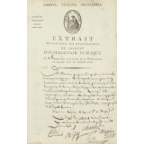 Extrait du registre des délibérations du Comité d'Instruction Publique.