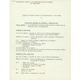 Programme du Colloque d'Histoire Scolaire et Universitaire (3-4 mai 1968).