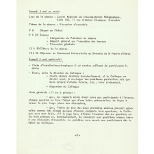 Programme du Colloque d'Histoire Scolaire et Universitaire (3-4 mai 1968).