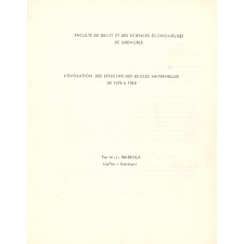 L'évolution des effectifs des écoles maternelles de 1876 à 1963 - Annexe statistique.