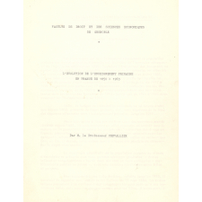 L'évolution de l'enseignement primaire en France de 1850 à 1963.