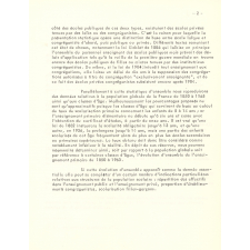 L'évolution de l'enseignement primaire en France de 1850 à 1963.