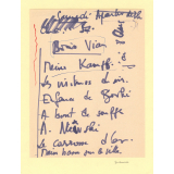 Liste de titres. 