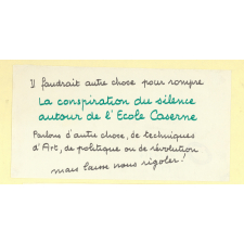 L'Ecole-Caserne détériore les enfants et les maitres.