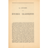 La Réforme des études classiques.