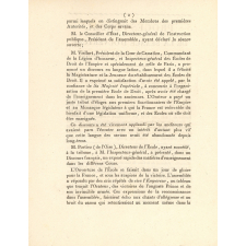 Procès-verbal et discours de la séance d'ouverture de l'École de Droit de Paris. 