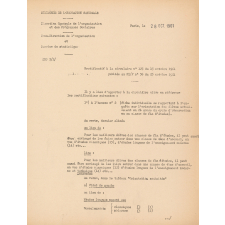 Dossier sur la rentrée 1962.