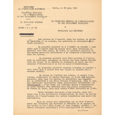 Dossier sur la rentrée 1962. 