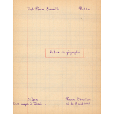 Cahier de géographie