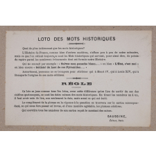 Grand loto des mots historiques