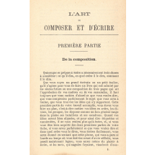 L'art de composer et d'écrire