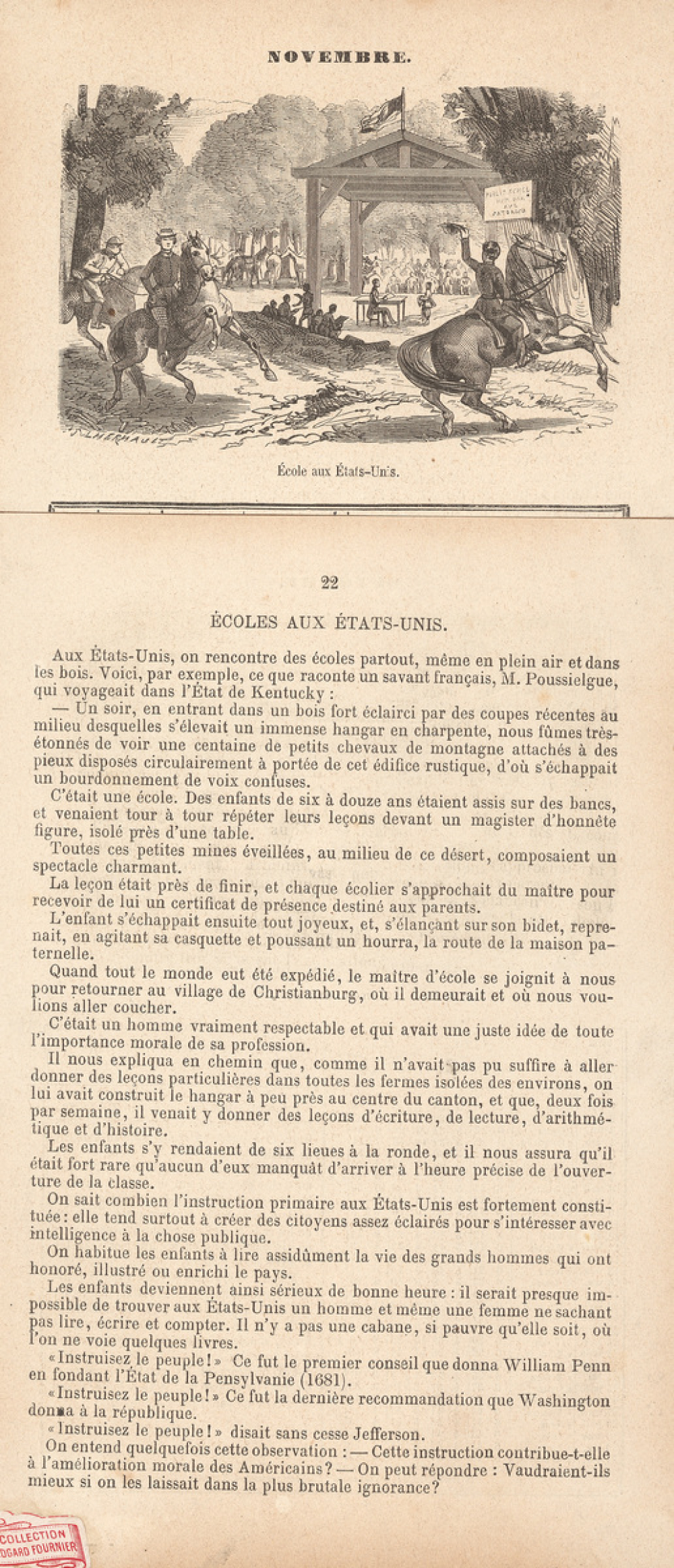 Ecoles aux Etats-Unis.