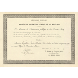 Diplôme d'Officier de l'Instruction Publique. 