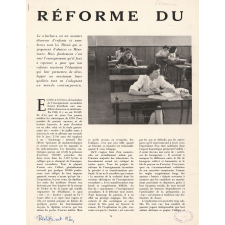 Réforme du baccalauréat.