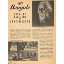 Au Bengale chez les écoliers de Santiniketan.