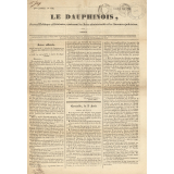 Article relatant la polémique politico-religieuse concernant les écoles chrétiennes et les écoles d'enseignement mutuel , in Le Dauphinois, IVe année, N°616. Lundi 4 août 1834.