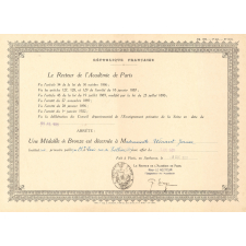 Récompense honorifique de la Mutualité (Ministère de l'Hygiène, de l'Assistance et de la Prévoyance sociales).