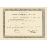Diplôme d'Officier de l'Instruction Publique. 